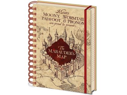 Merch Zápisník A5 Harry Potter The Marauders Map