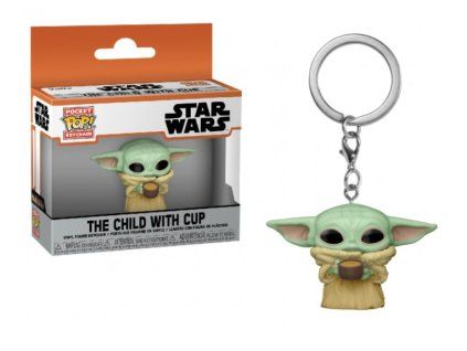 Merch Klíčenka Funko Pocket Pop! Star Wars The Child with Cup
