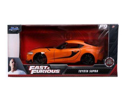 Toys Fast and Furious Toyota GR Supra Orange Black