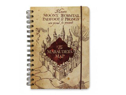 Merch Zápisník A5 Harry Potter Map