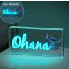 Neonové světlo Lilo a Stitch Ohana 15,5x30,5cm1
