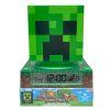 Lampička s budíkem Minecraft Creeper 3D