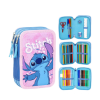 Třípatrový penál Stitch s výbavou