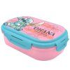 Svačinový box Disney Stitch s vidličkou růžový