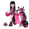 Panenka Monster High Daculaura a skútr1