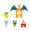 Set figurek Pokémon Squirtle, Bulbasaur, Pikachu, Eevee1