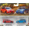 Hot Wheels Premium Car Culture TwinPack 2005 Mitsubishi Lancer EVO IX Wagon a 2004 Subaru Forester STI