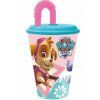 Merch Plastový kelímek s brčkem Paw Patrol Skye a Everest